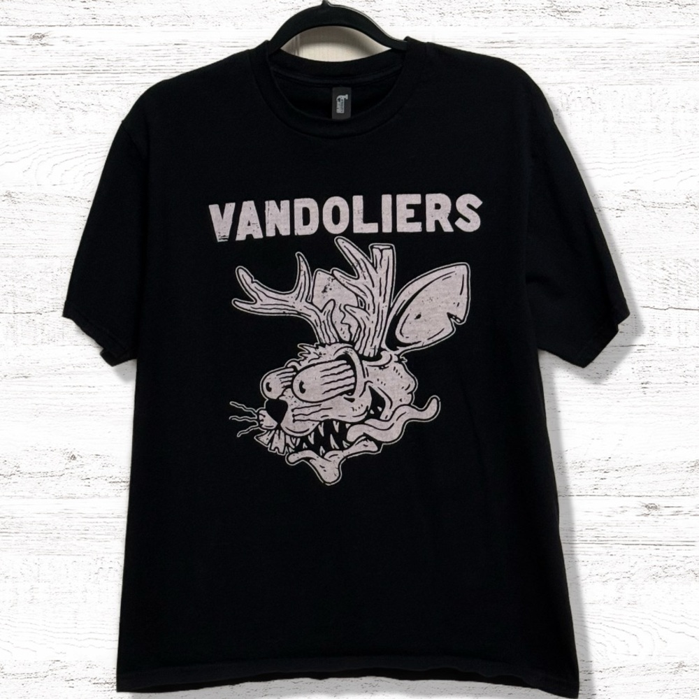 Vandoliers Alternative Country Music Black Short Sleeve T Shirt Size Large